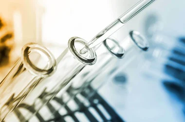lab testing for illicit drugs in test tubes