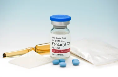Fentanyl in a vial, an ampule, and pill form