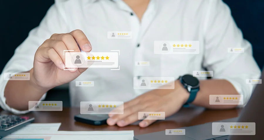 A person is navigating on a screen and selecting a legal background check