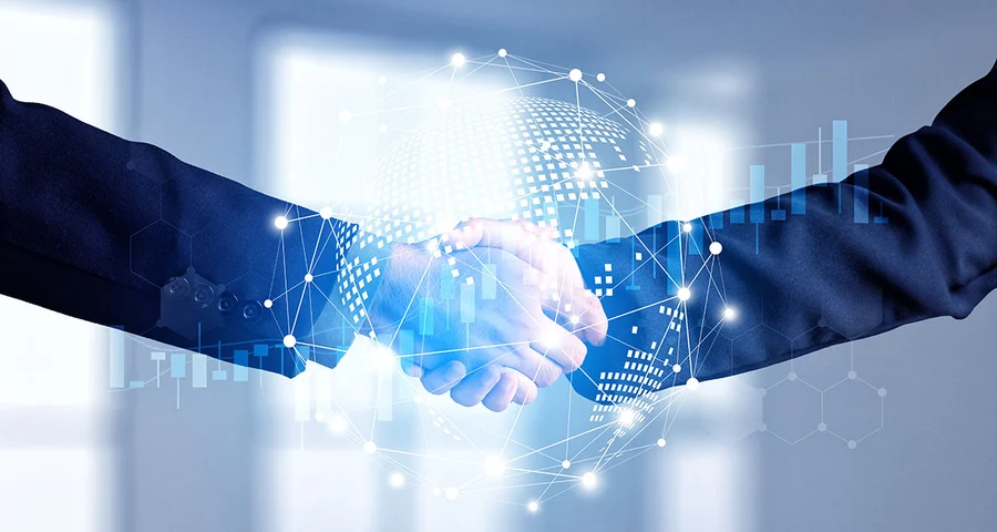 business professionals shaking hands