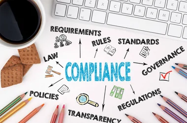 Employee screening magnifying glass with DISA logo