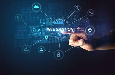 hand pointing to digital icon for Integration