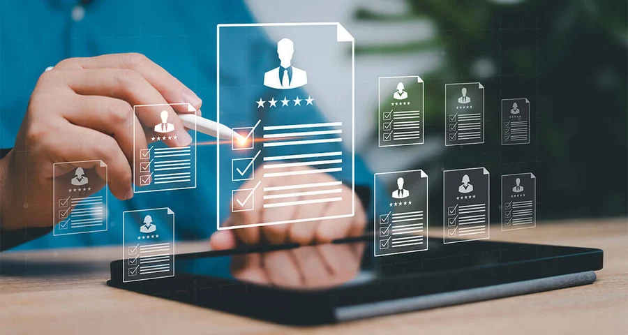 person using automation in workforce compliance
