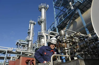 worker at a chemical facility