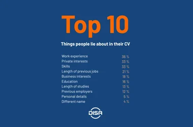 10 most common untruths in CVs - work experience, private interests, skills etc.