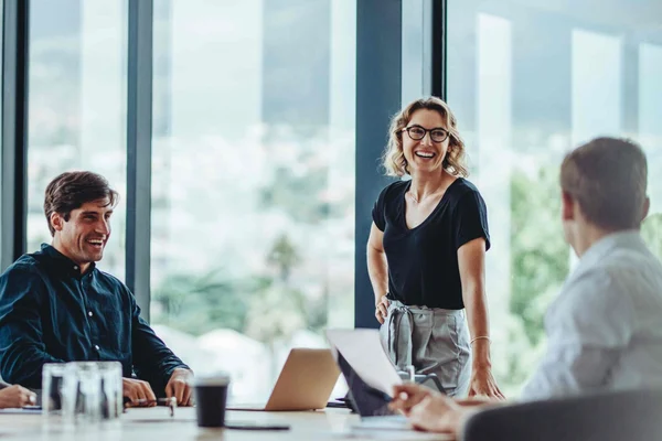 work colleagues in a meeting
