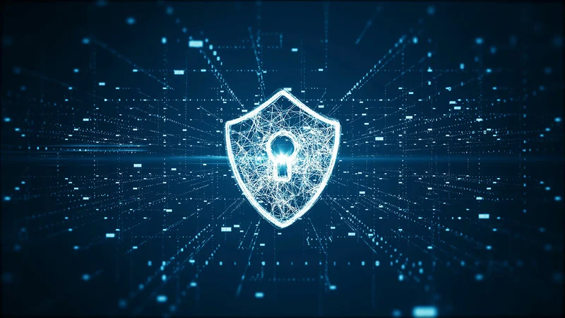 Digital Network Security Illustration