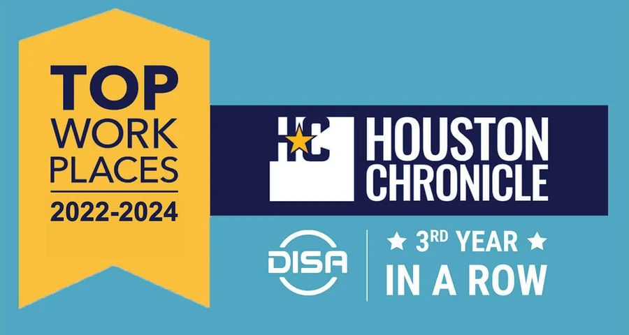 DISA celebrates Houston Chronicle Top Workplaces three years in a row