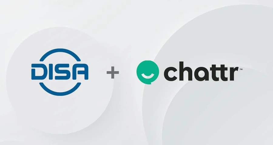 DISA and Chattr logos