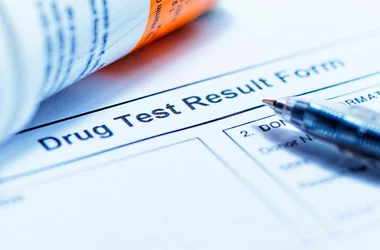 Drug test result form