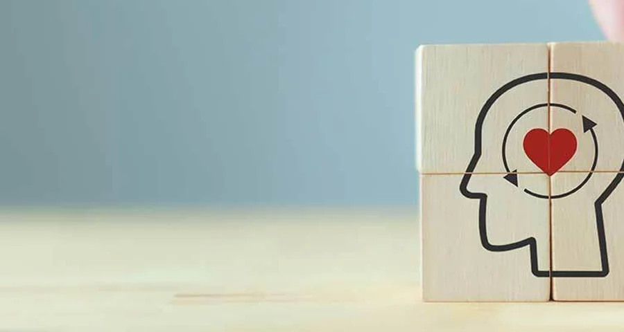 emotional intelligence icon wood blocks