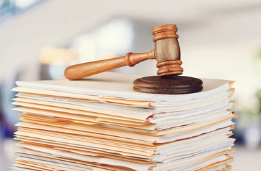 gavel on legal documents