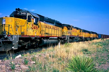 train going across track transportation