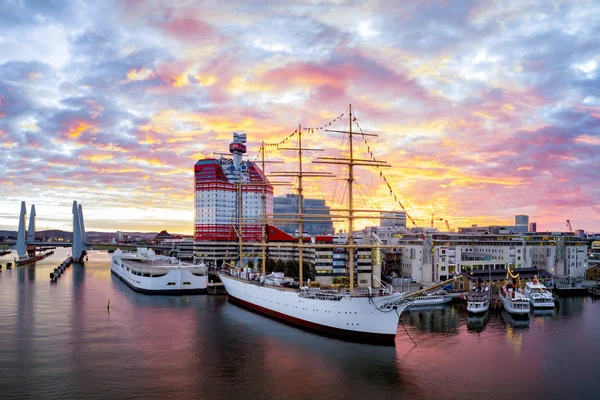 View over Gothenburg Harbour towards Lindholmen and Hisingen.