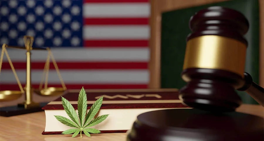 marijuana laws by state American flag