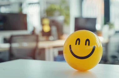 mental health stress ball smiley face