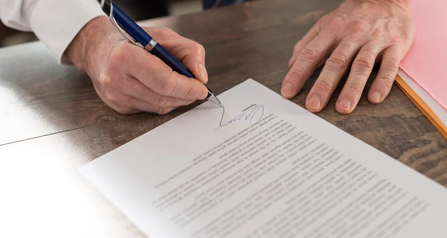 sign bill