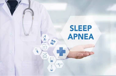 doctor with stethoscope sleep apnea diagnosis