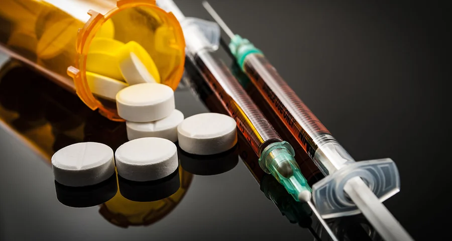 Drugs in pill form and syringe form