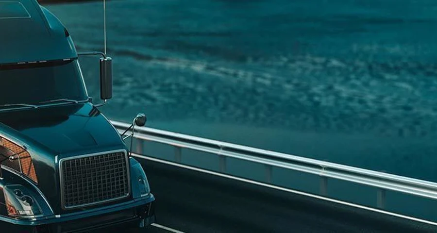 truck on highway