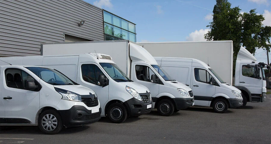 transportation vehicles lined up