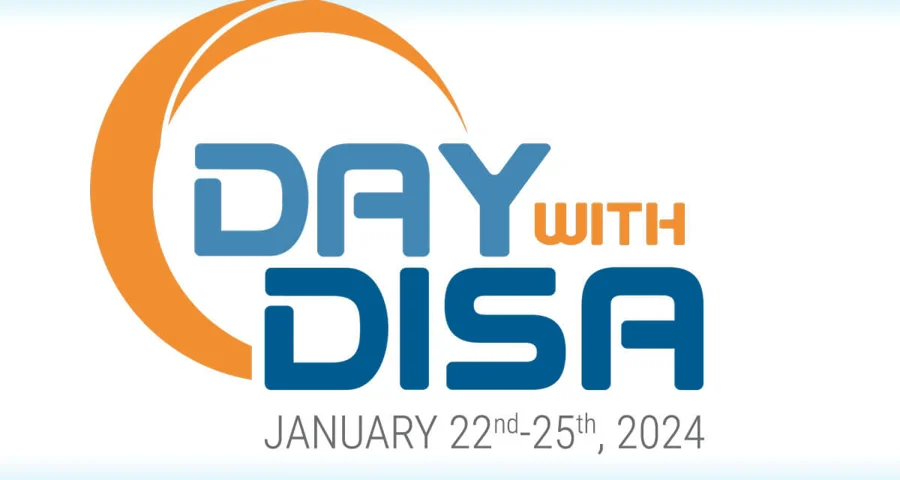 Day with DISA logo and dates