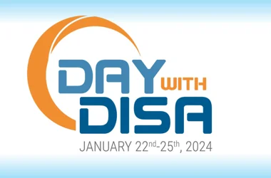 Day with DISA logo and dates