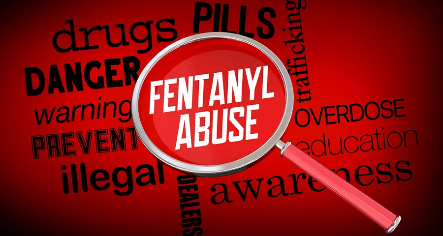 Fentanyl Abuse magnifying glass