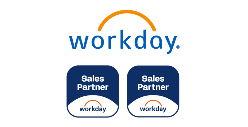 Workday logo with partner logos